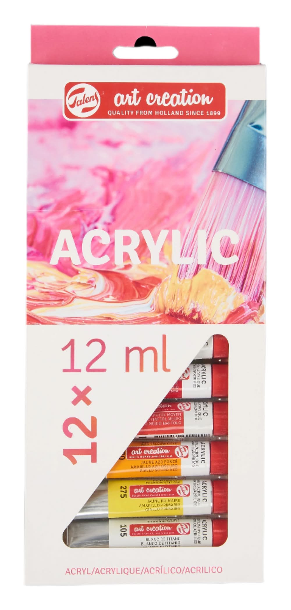 Tinta Acrílica 12ml 12 unidades Talens