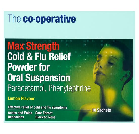 Co-op Max Strength Lemon Cold & Flu Sachets
