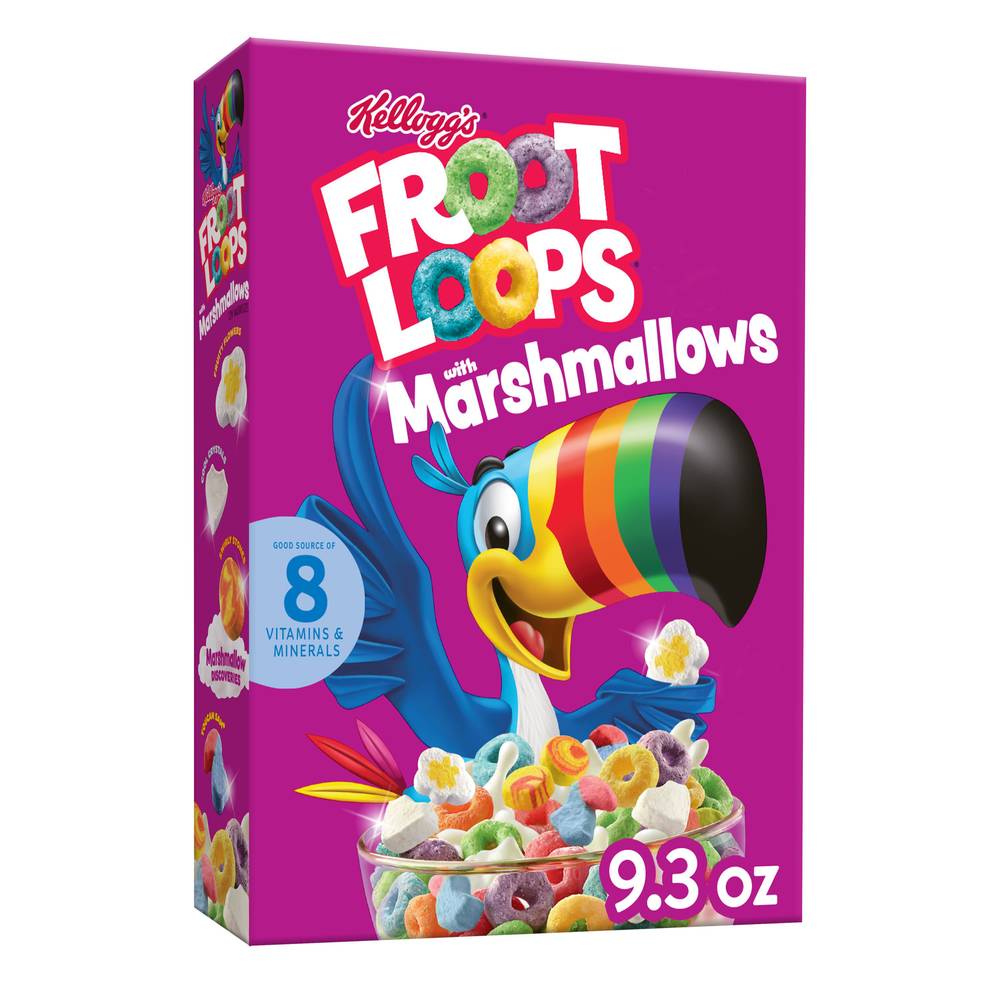 Kellogg's Froot Loops Breakfast Cereal With Marshmallows, Fruity (9.3 oz)