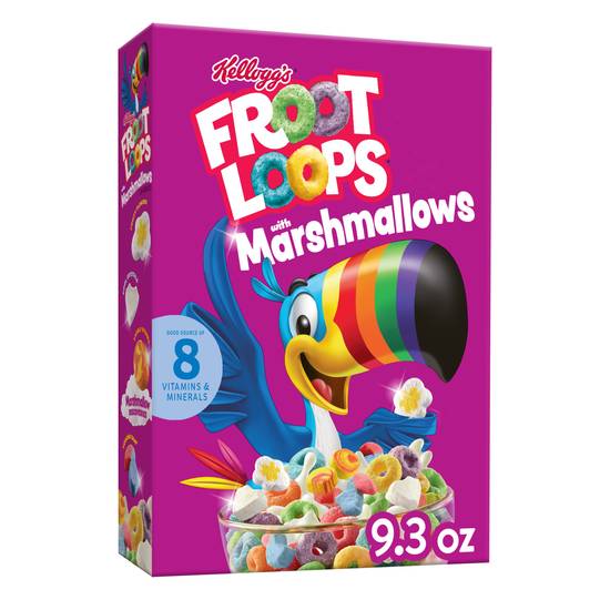 Kellogg's Froot Loops Breakfast Cereal With Marshmallows (fruity)