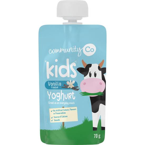 Community Co Yoghurt Kids Vanilla Pouch 70g