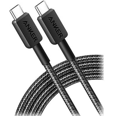 ANKER 322 USB-C to USB-C Charging Cable, 6 ft., Black (A81F6H11-1)