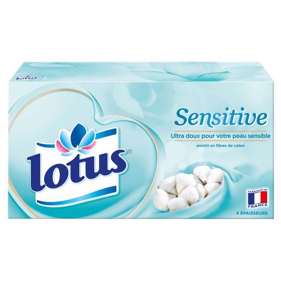 Boîte mouchoirs sensitive Lotus x80