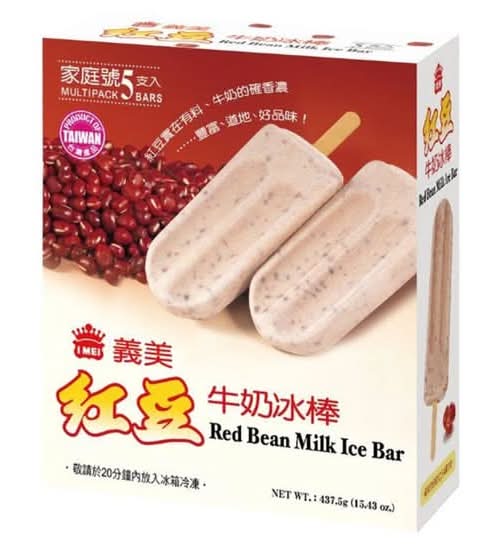 義美紅豆牛奶冰棒*5入#4710126184268