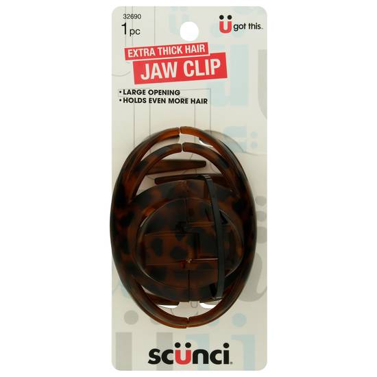 Scunci Extra Thick Hair Jaw Clip (1 ct)