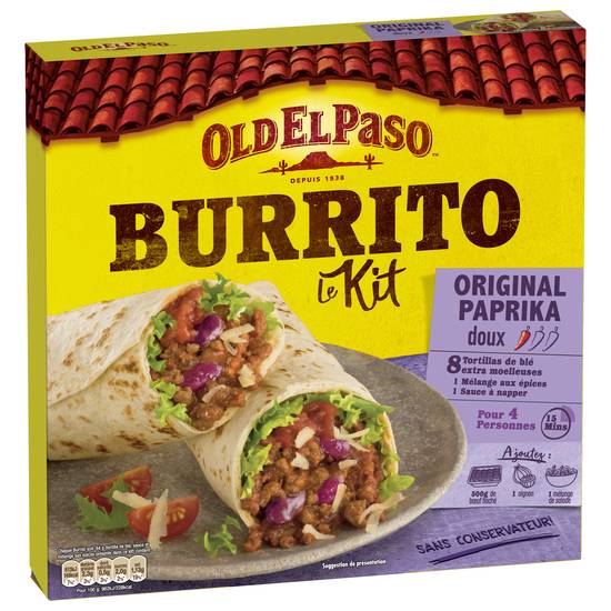 Old El Paso - Kit burritos original paprika