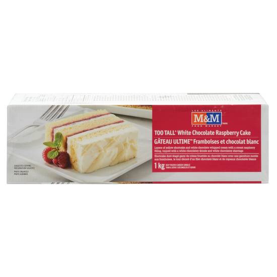 M&M Food Market Too Tall Cake (white chocolate-raspberry)