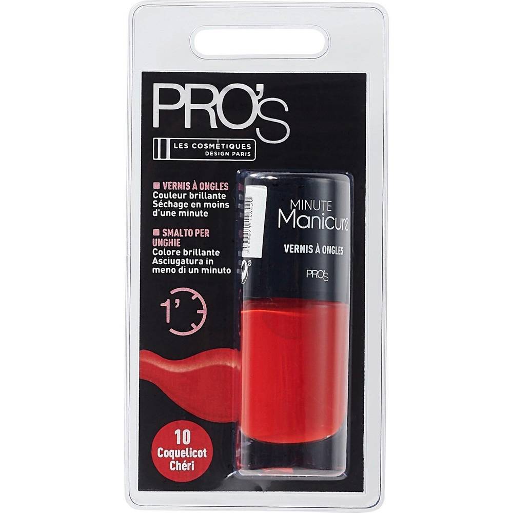 PRO'S - Vernis à ongles 10 coquelicot chéri (8 ml)