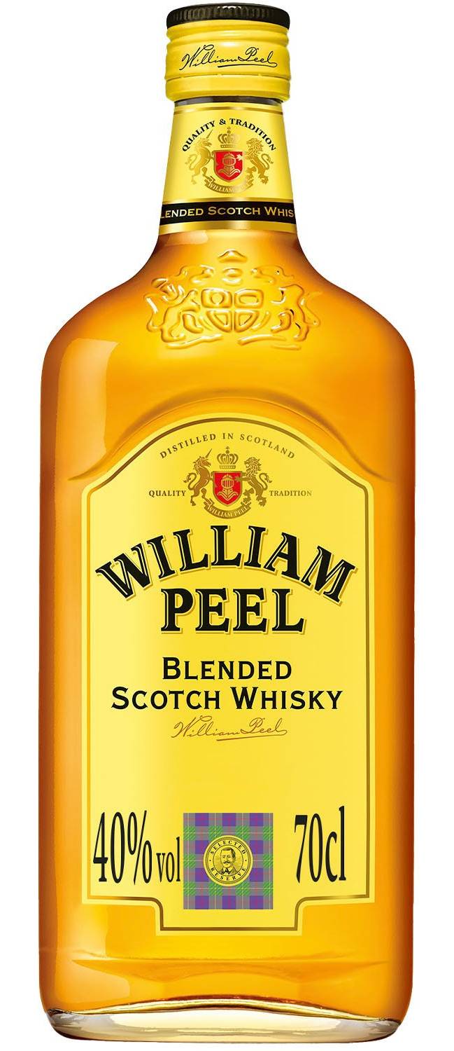 Whisky Finest Scotch whisky WILLIAM PEEL - la bouteille de 70cL