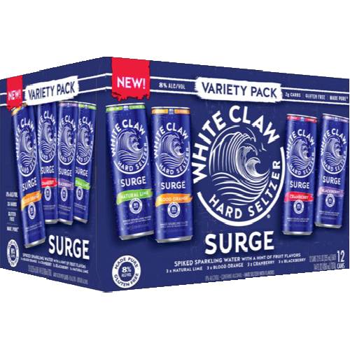 White Claw Surge Hard Seltzer Variety 12 Pack Cans