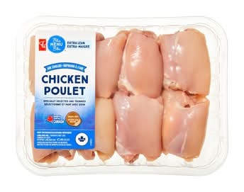 PC Blue Menu Extra Lean Boneless Skinless Chicken Thighs 1.0 EA