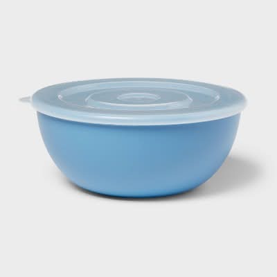 Room Essentials Mixing Bowl With Lid, Blue