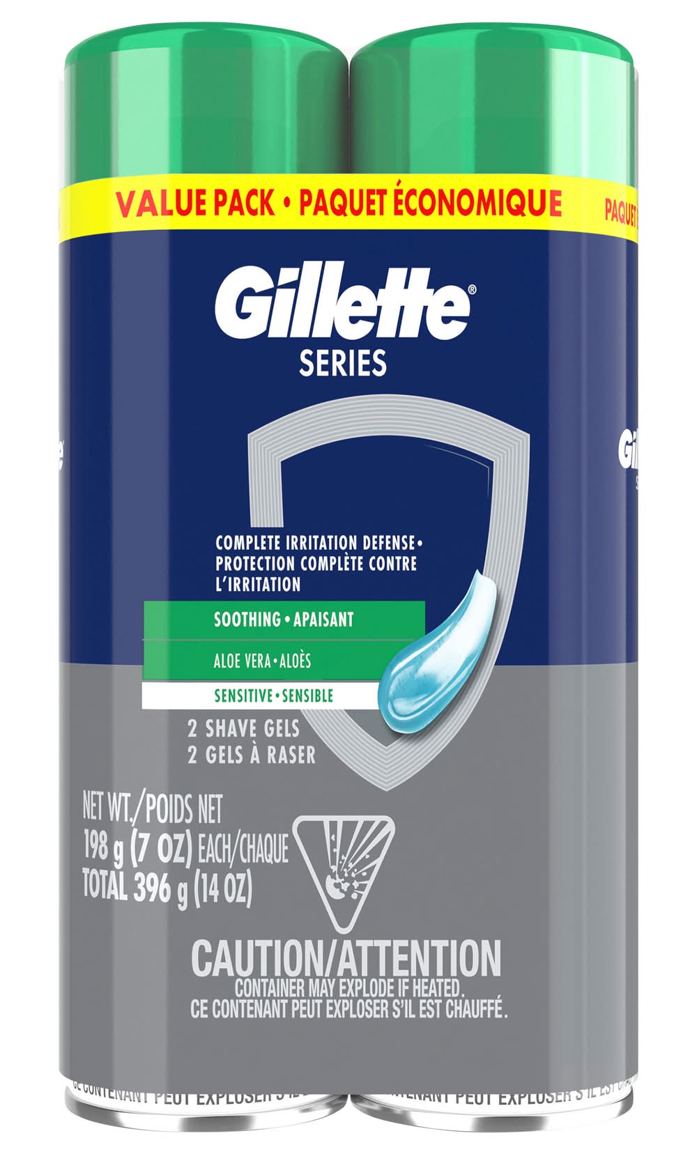 Gillette Series Mens Sensitive Shave Gel (14 oz)