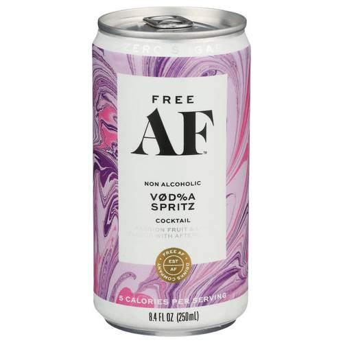Free Af Drinks Company Vodka Spritz Non-Alcoholic Cocktail With Afterglow Can