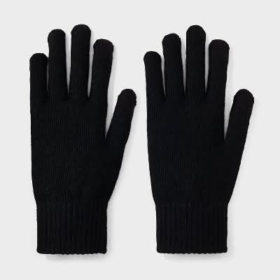 Goodfellow & Co. Classic Knit Touch Gloves, Men, Black