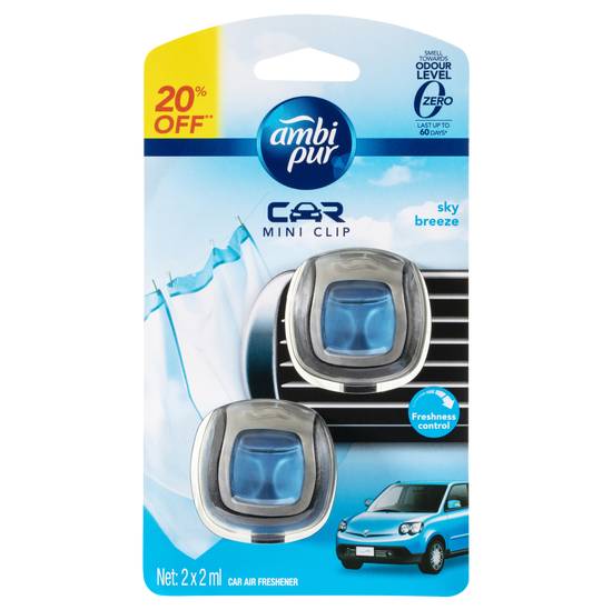 Supabarn Crace - Ambi Pur Car Mini Clip Air Freshener - Sky Breeze