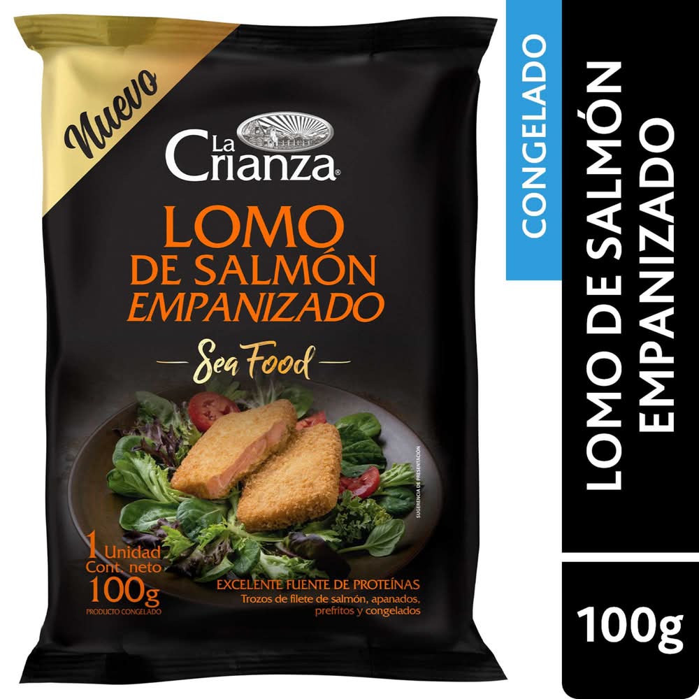 La Crianza · Lomo de salmón empanizado (100 g)