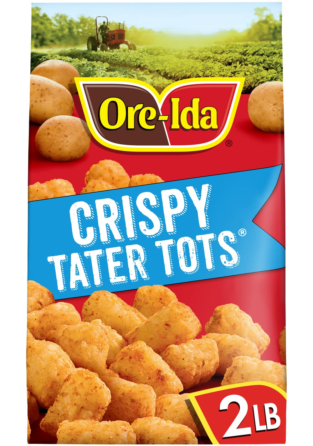 Ore-Ida Crispy Tater Tots Seasoned Shredded Potatoes (32 oz)