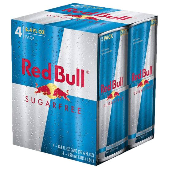 Red Bull Sugar Free Energy Drink 8.4oz 4-Pack