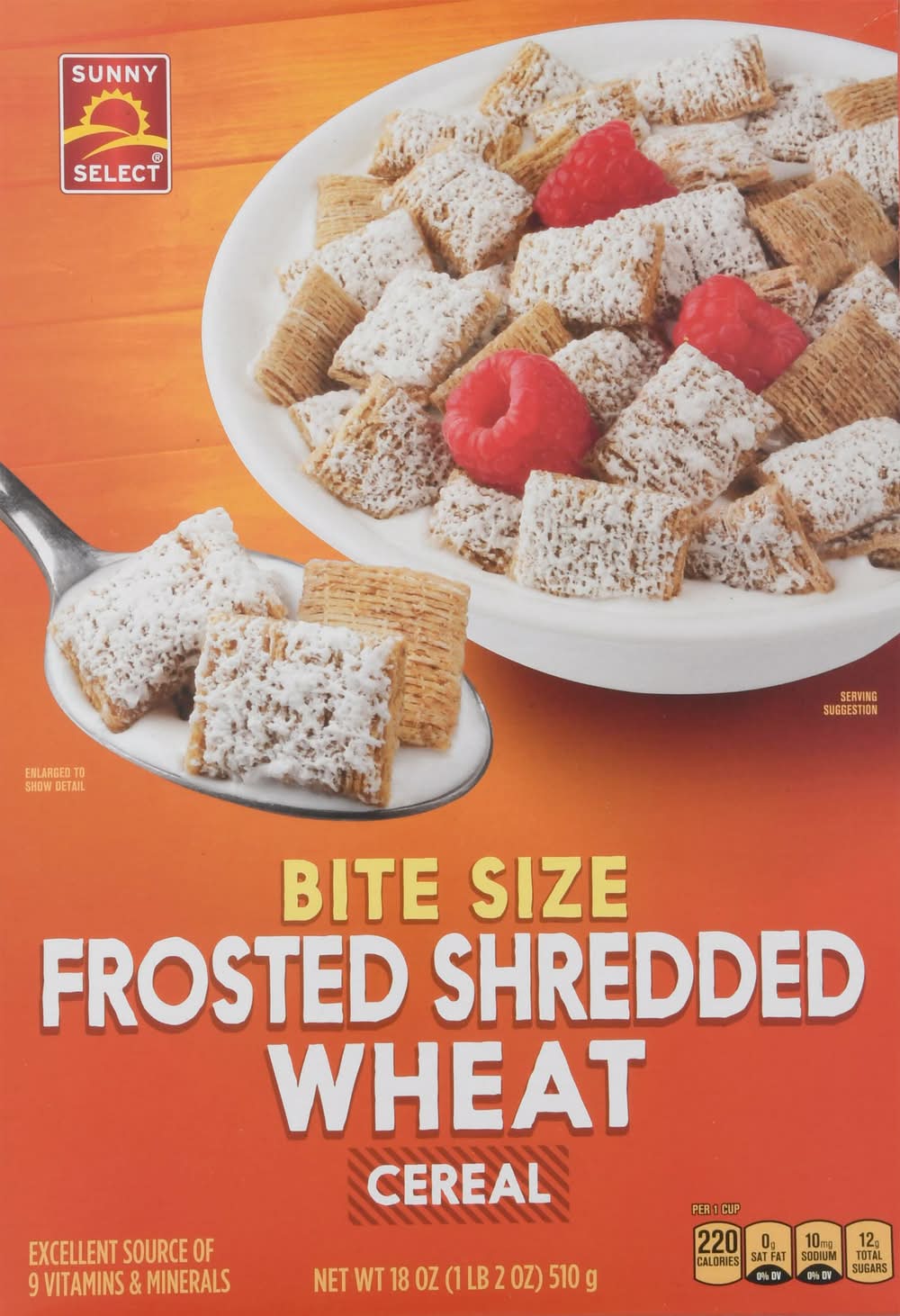 Sunny Select Bite Size Frosted Shredded Wheat Cereal (18 oz)