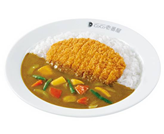 ロースカツ＋や�さいカレー Pork Cutlet Curry + Vegetables