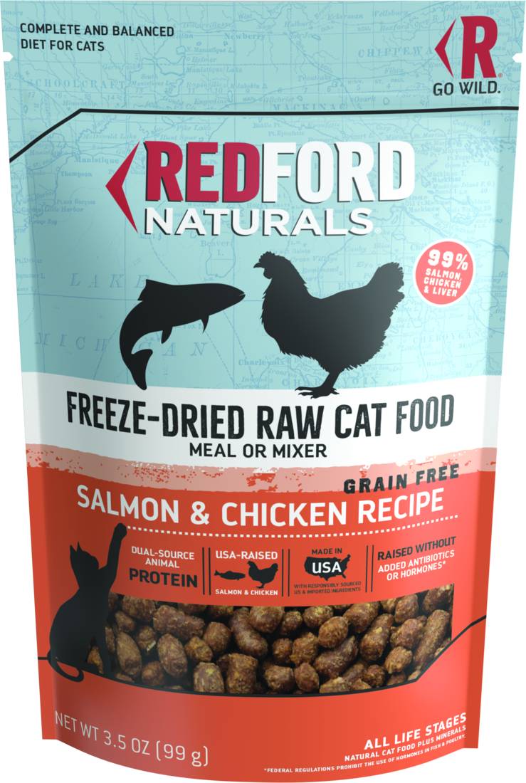 Redford Naturals Freeze-Dried Grain Free Salmon and Chicken Recipe Cat Food (3.5 oz)