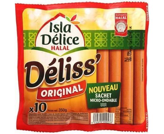 Isla Délice - Saucisses halal déliss' original (10 pièces)