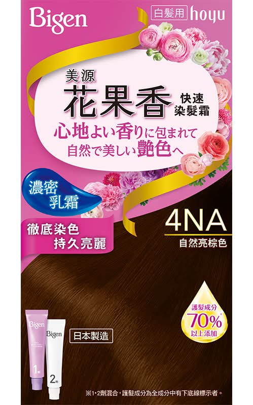 美源花果香染髮霜-自然亮棕色 <40g克 x 2 x 1PC盒>