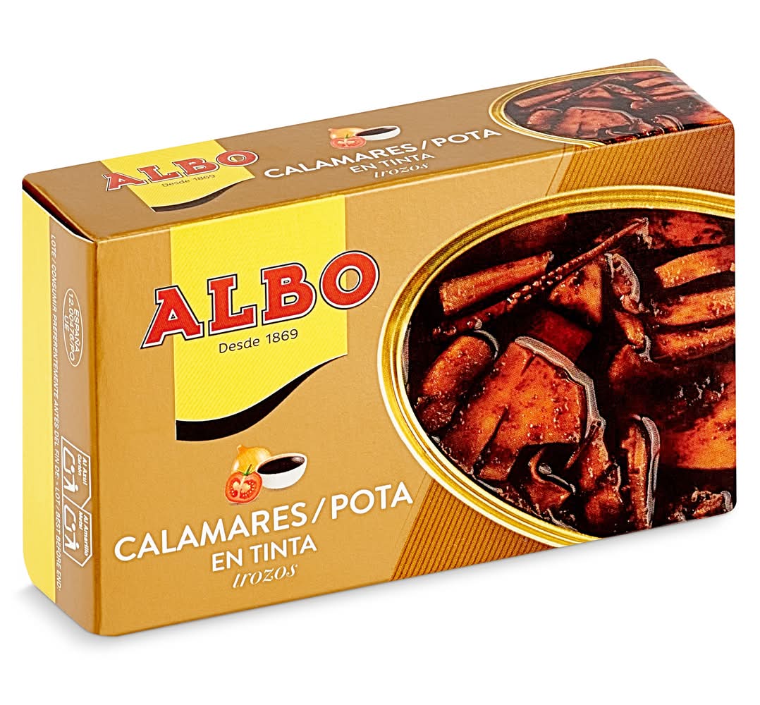 Calamares En Su Tinta Albo Lata 72 G