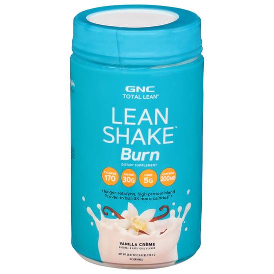 Gnc Total Lean Vanilla Creme Burn Shake (26.07 oz)