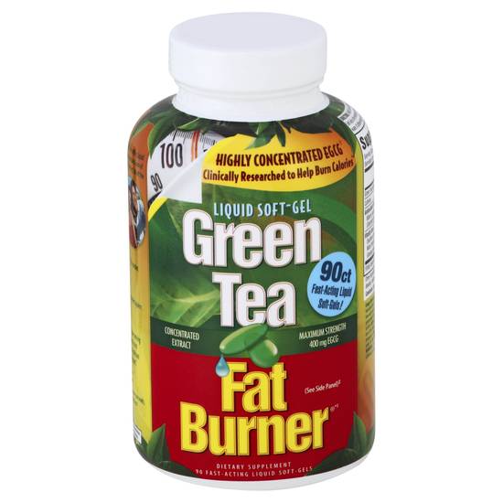 Applied Nutrition Green Tea Fat Burner Maximum Strength 400mg Liquid Softgels (90 ct)