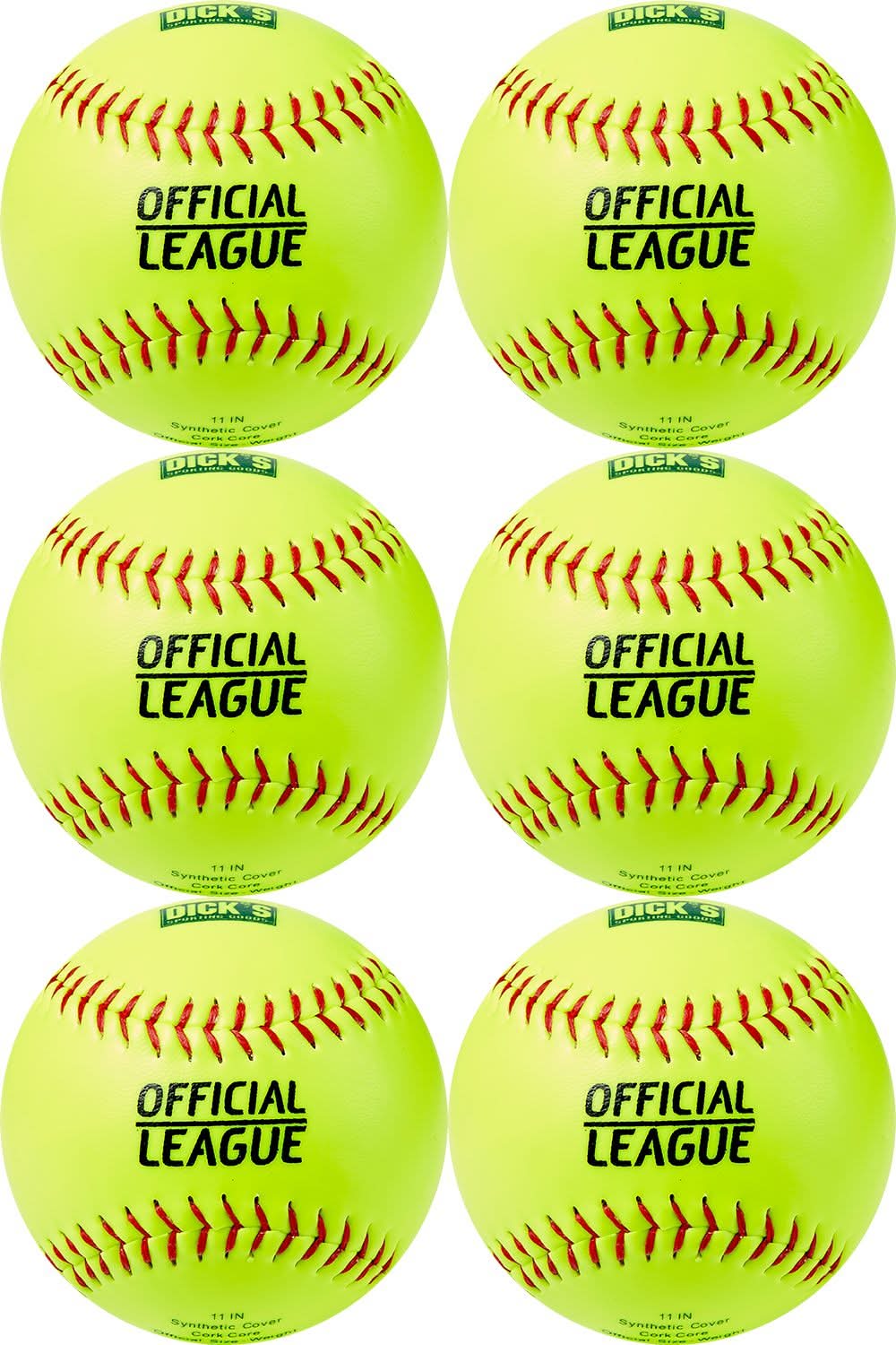 DSG 11'' Practice Softballs – 6 Pack
