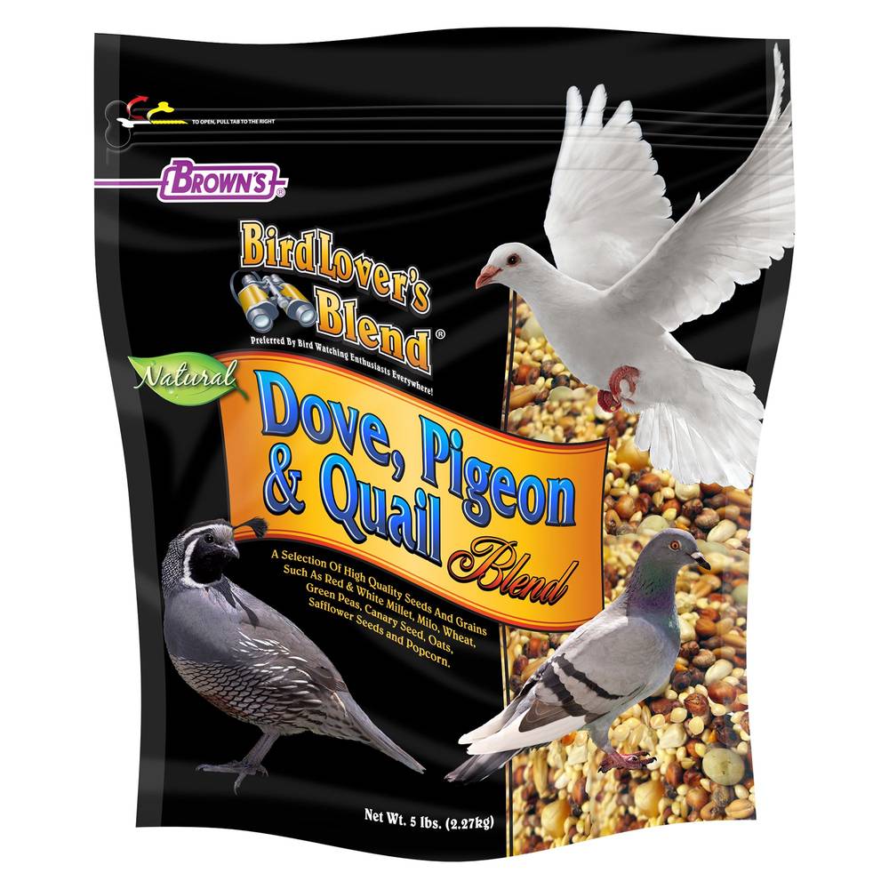 BROWNS Blend Dove Food For Birds, Assorted (5 lbs)