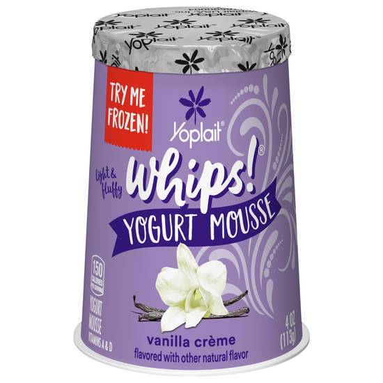Yoplait Whips Vanilla Creme Yogurt Mousse