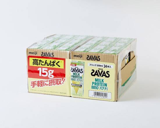 SAVAS (ザバス)ミルクプロテインバナナ風味200mlX 24