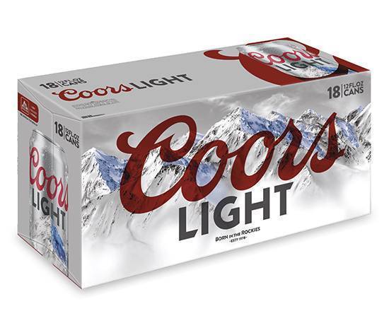 Coors Light, 18pk-12 oz Can Beer (4.2% ABV)