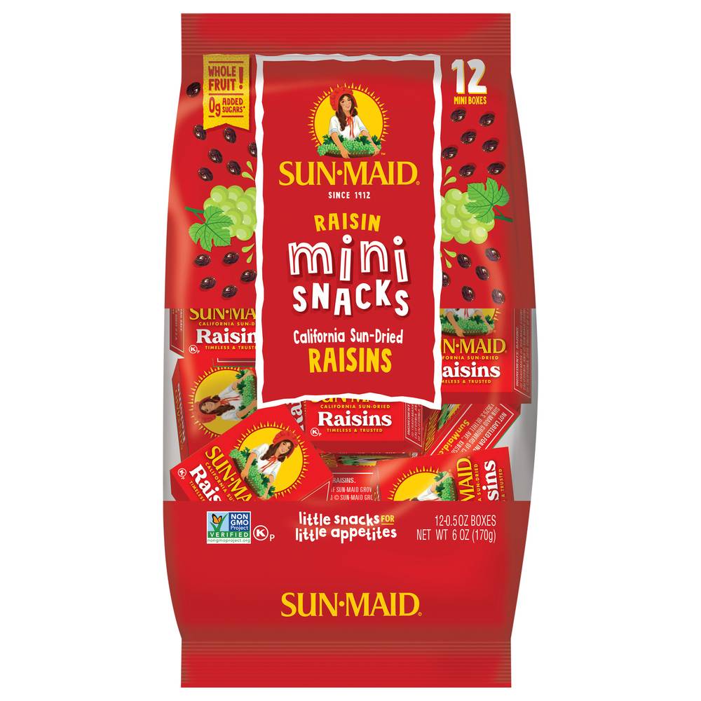 Sun-Maid Mini-Snacks California Sun-Dried Raisins (6 oz)