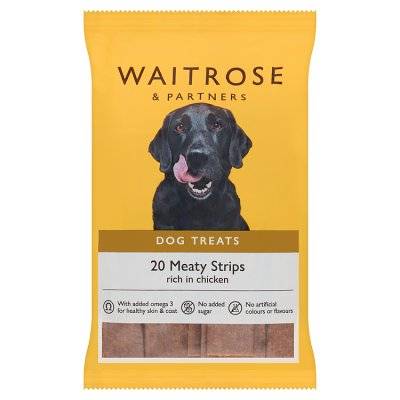 Waitrose & Partners Dog Treats Meaty Strips Rich in Chicken (200g)