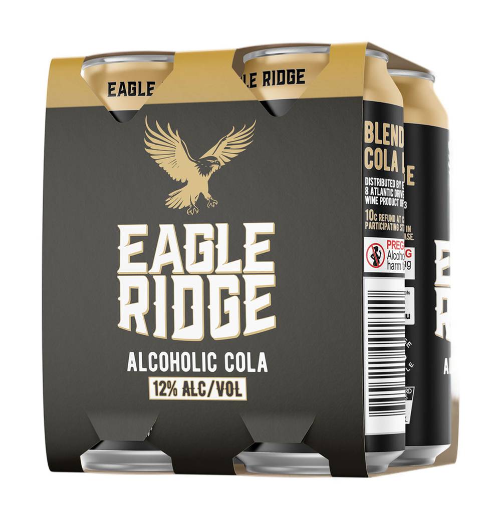 Eagle Ridge Alcoholic Cola Can 200mL x Pack 4