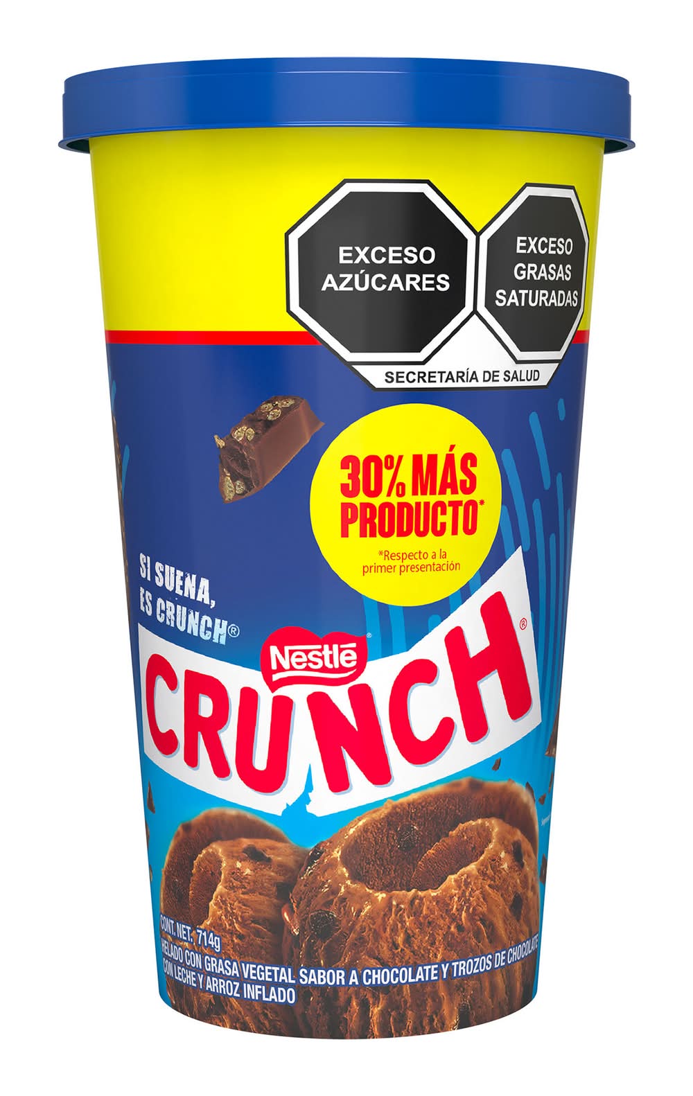 Helados Nestlé · Crunch helado con trozos de chocolate (6 x 714 g)