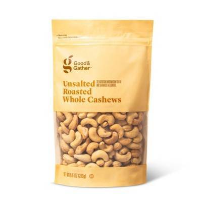 Good & Gather Unsalted Roasted Whole Cashews - 9.5oz - Good & Gathertm