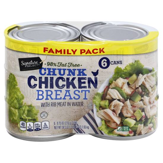 Signature Select Family pack Chunk Chicken Breast (6 ct)