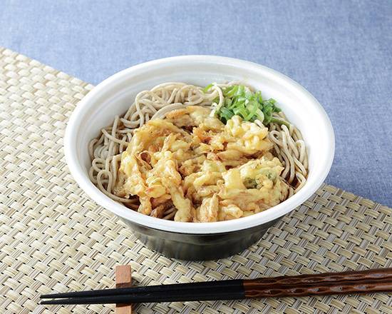 【麺類】国産石臼挽きそば粉使用 野菜かき揚げそば*