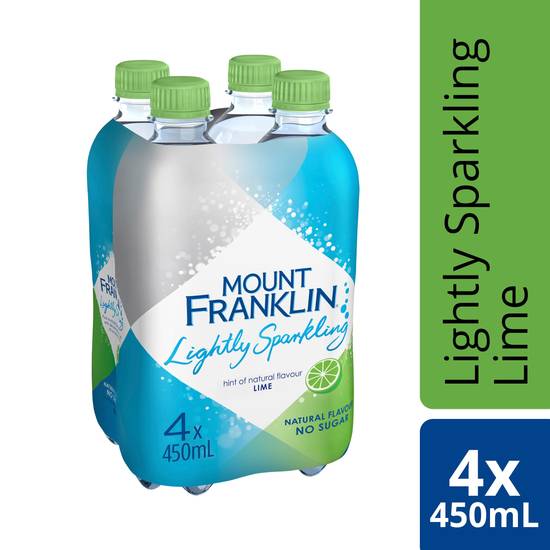 Mount Franklin Lightly Sparkling Lime Water 450mL