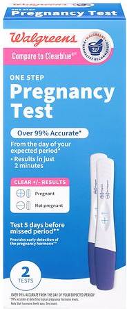 Walgreens One Step Pregnancy Tests