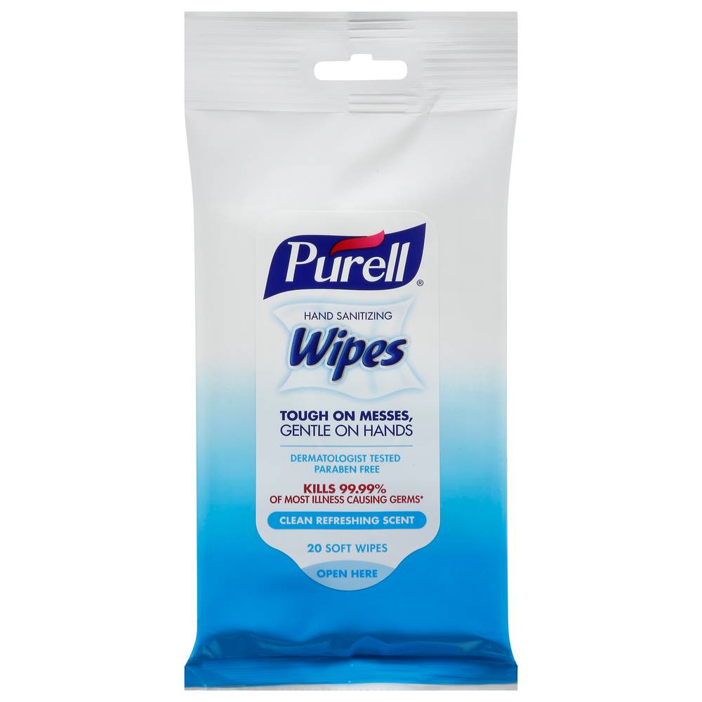 Purell Clean Refreshing Scent Hand Sanitizer Wipes (20 ct)