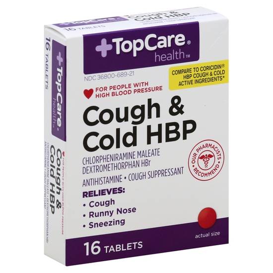 Topcare Cough & Cold Hbp Tablets