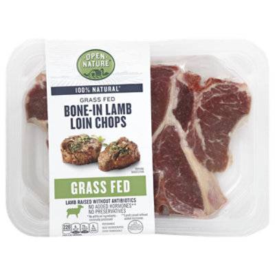 Open Nature Lamb Loin Chops Bone In - 1 Lb