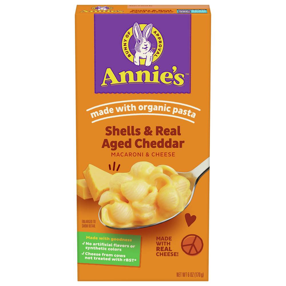 Annie's Shells & Real Aged Cheddar Macaroni & Cheese