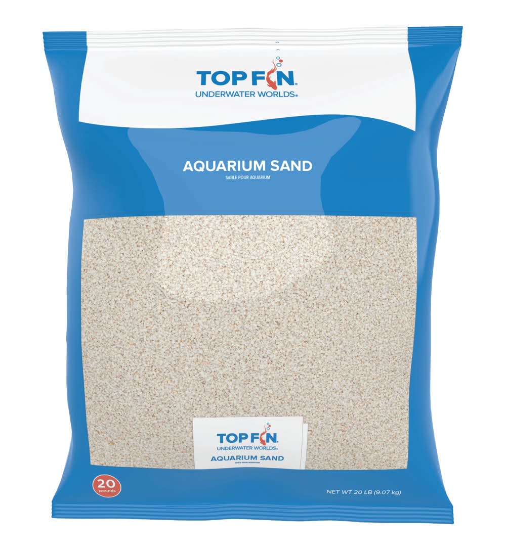 Top Fin® Aquarium Sand - White (Color: White, Size: 20 Lb)